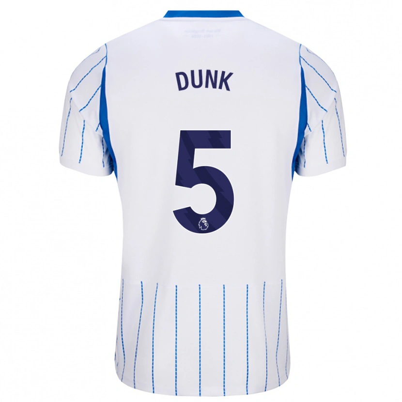 Danxen Femme Maillot Lewis Dunk #5 Dodgerblue Blanc Tenues Extérieur 2026/27 T-Shirt