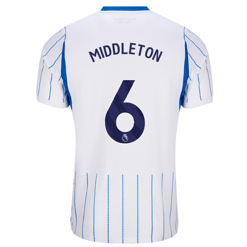 Danxen Femme Maillot Jesse Middleton #6 Dodgerblue Blanc Tenues Extérieur 2026/27 T-Shirt