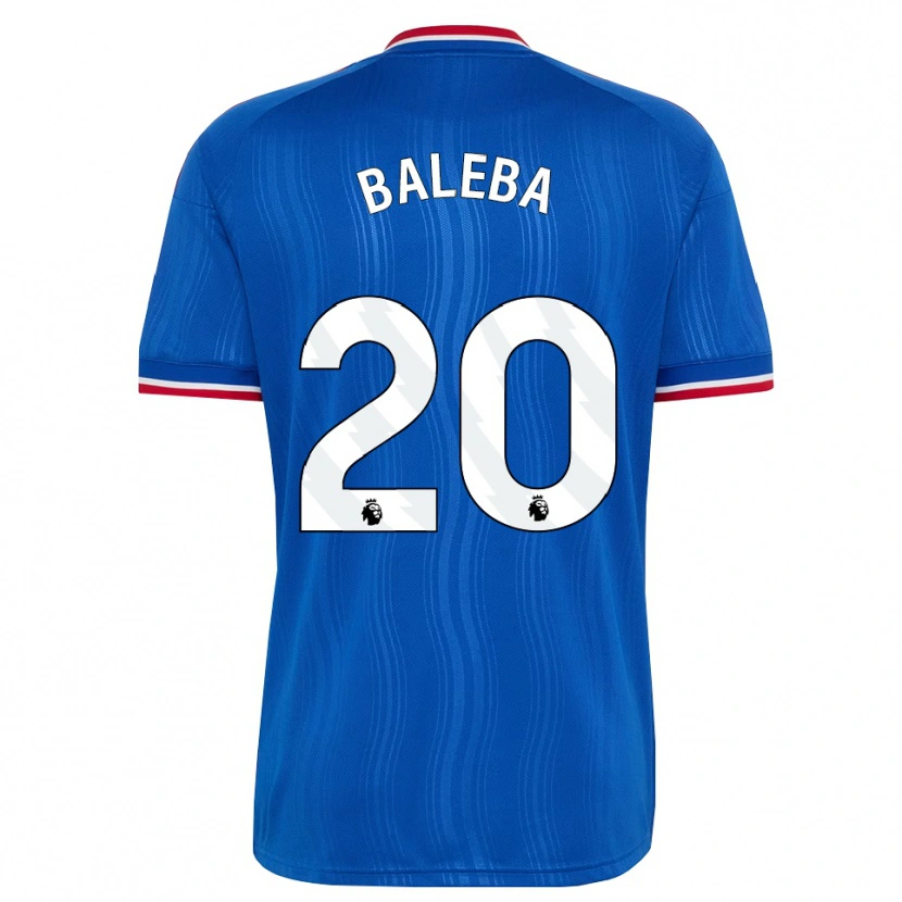 Danxen Femme Maillot Carlos Baleba #20 Bleu Blanc Rouge Tenues Extérieur 2026/27 T-Shirt