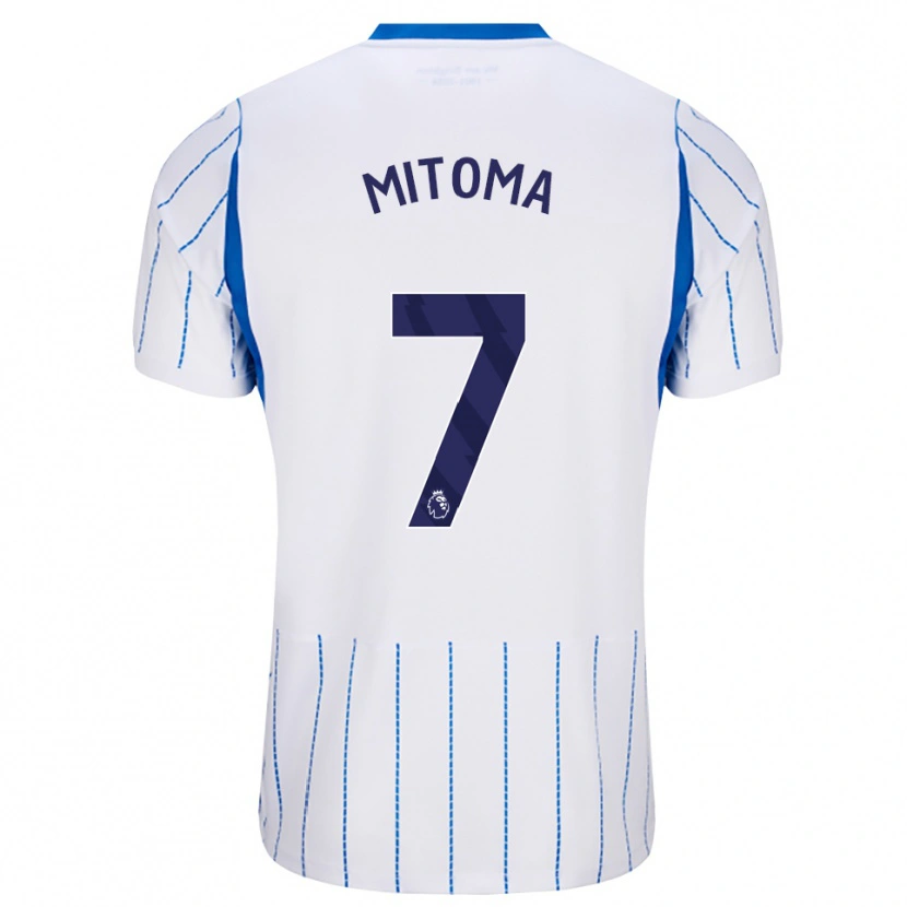 Danxen Femme Maillot Kaoru Mitoma #7 Dodgerblue Blanc Tenues Extérieur 2026/27 T-Shirt