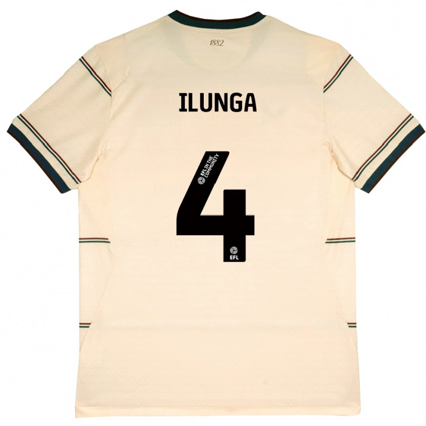 Danxen Femme Maillot Glen Ilunga #4 Beige Bourgogne Tenues Extérieur 2026/27 T-Shirt