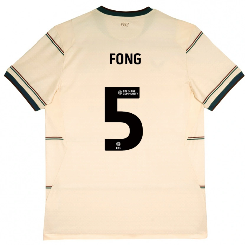 Danxen Femme Maillot Luca Fong #5 Beige Bourgogne Tenues Extérieur 2026/27 T-Shirt
