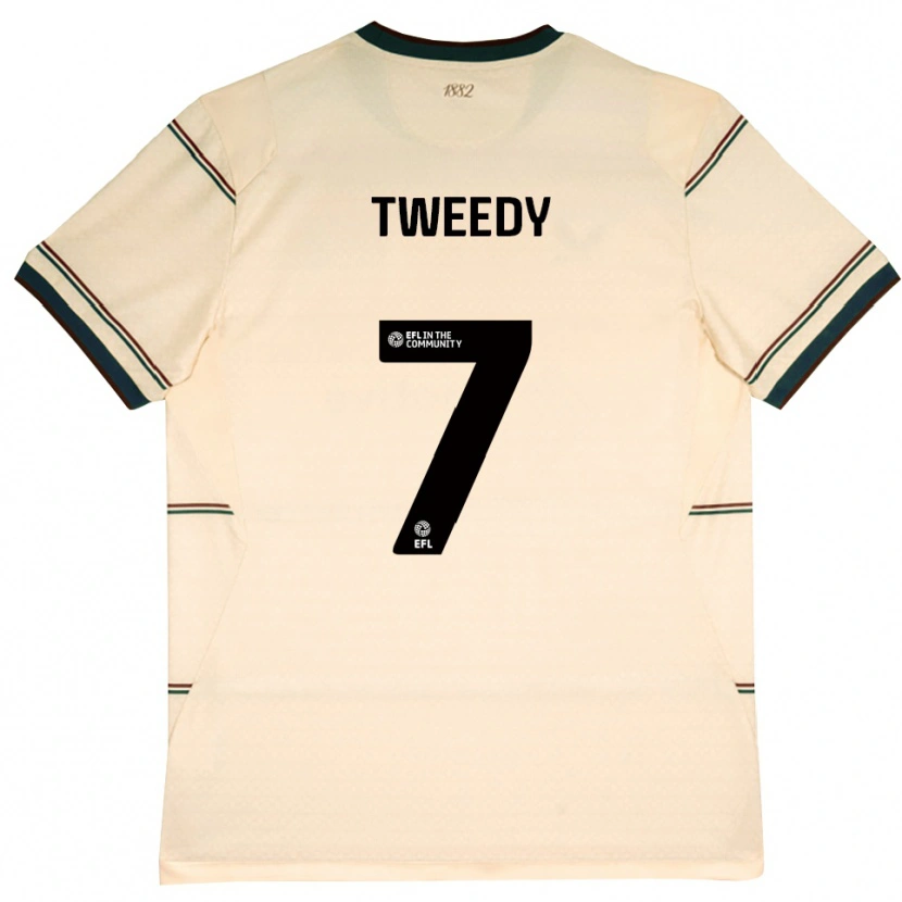 Danxen Femme Maillot Tom Tweedy #7 Beige Bourgogne Tenues Extérieur 2026/27 T-Shirt