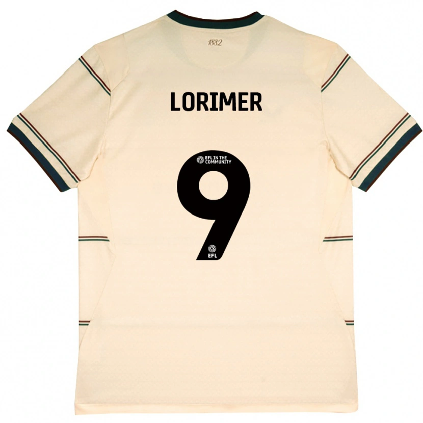 Danxen Femme Maillot Archie Lorimer #9 Beige Bourgogne Tenues Extérieur 2026/27 T-Shirt