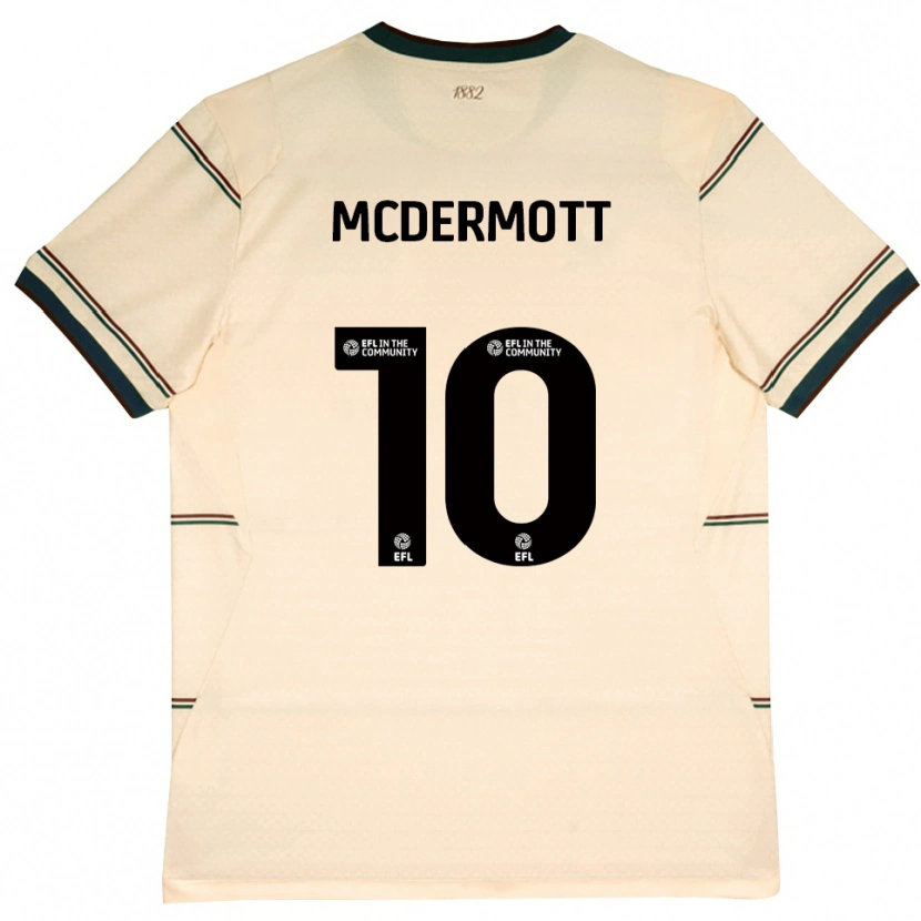 Danxen Femme Maillot Tommy Mcdermott #10 Beige Bourgogne Tenues Extérieur 2026/27 T-Shirt