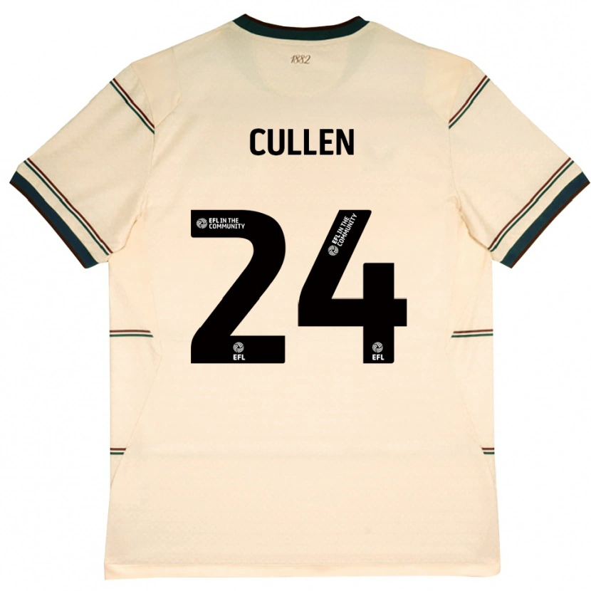 Danxen Femme Maillot Josh Cullen #24 Beige Bourgogne Tenues Extérieur 2026/27 T-Shirt