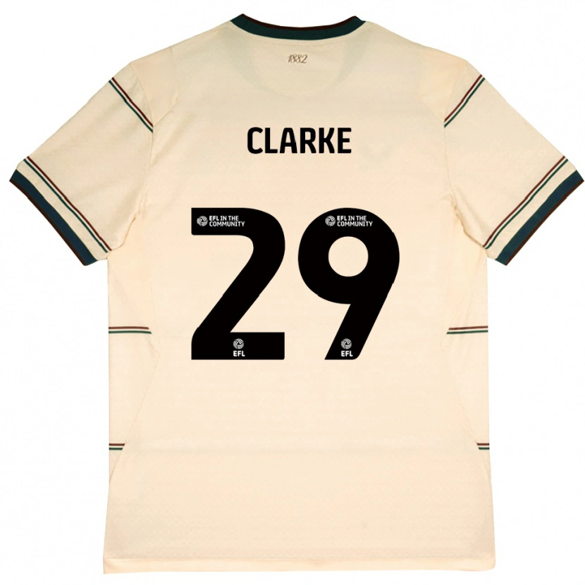 Danxen Femme Maillot Abby Clarke #29 Beige Bourgogne Tenues Extérieur 2026/27 T-Shirt