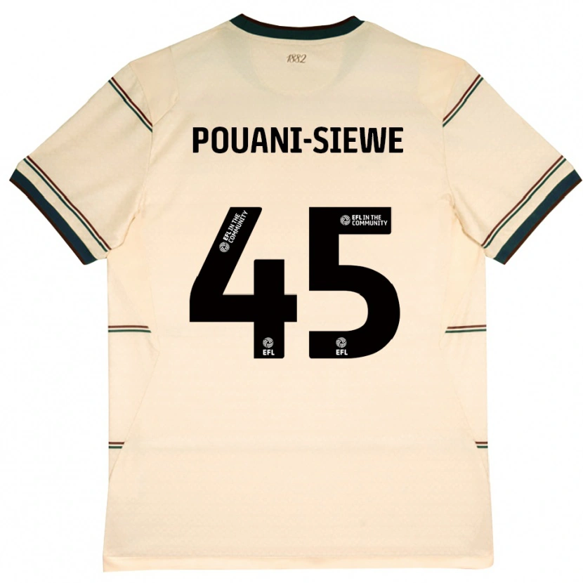Danxen Femme Maillot Brandon Pouani #45 Beige Bourgogne Tenues Extérieur 2026/27 T-Shirt