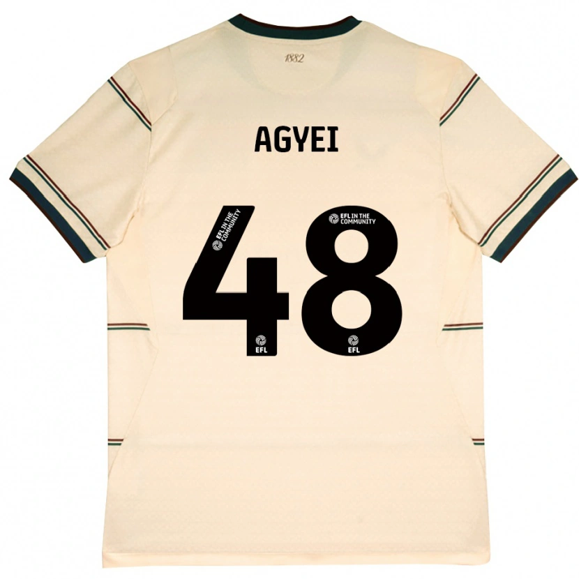 Danxen Femme Maillot Enock Agyei #48 Beige Bourgogne Tenues Extérieur 2026/27 T-Shirt