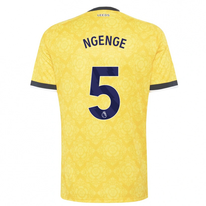 Danxen Femme Maillot Leonard Ngenge #5 Jaune Blanc Noir Tenues Extérieur 2026/27 T-Shirt