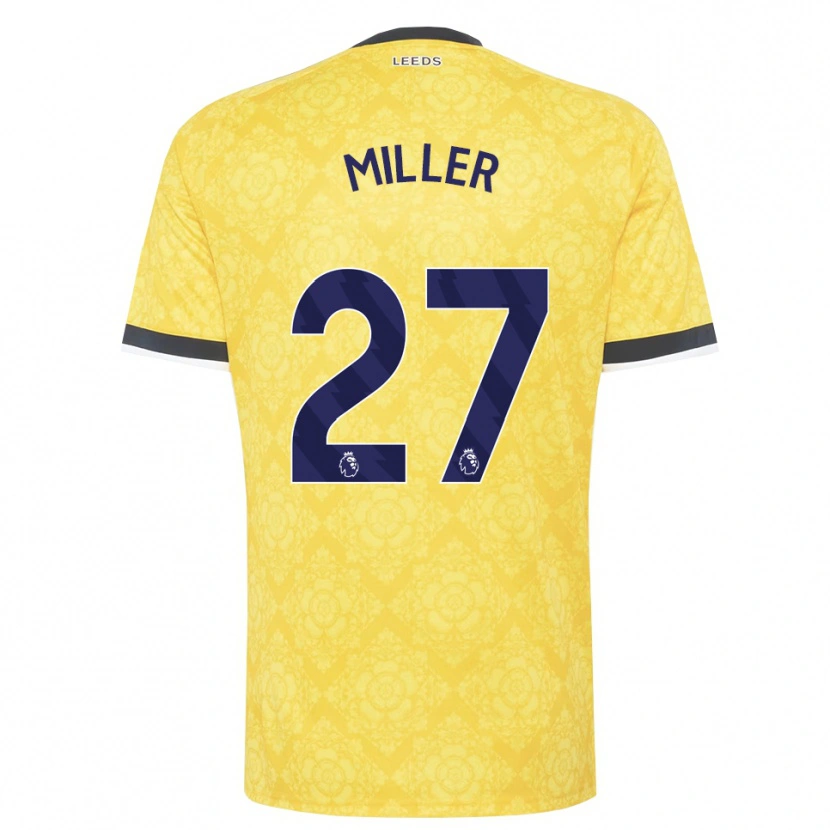 Danxen Femme Maillot Amari Miller #27 Jaune Blanc Noir Tenues Extérieur 2026/27 T-Shirt