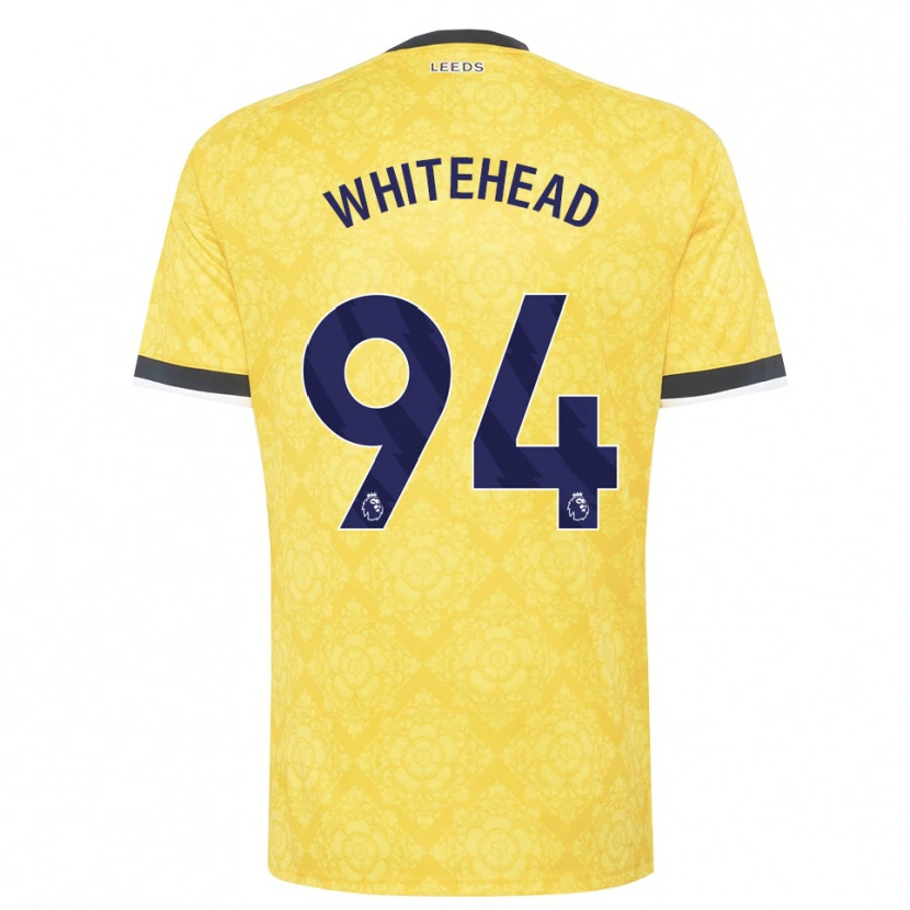 Danxen Femme Maillot Loui Whitehead #94 Jaune Blanc Noir Tenues Extérieur 2026/27 T-Shirt