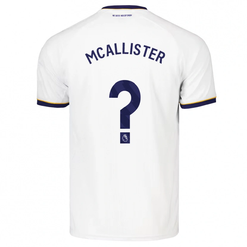 Danxen Femme Maillot Sean Mcallister #0 Midnightblue Blanc Jaune Tenues Extérieur 2026/27 T-Shirt