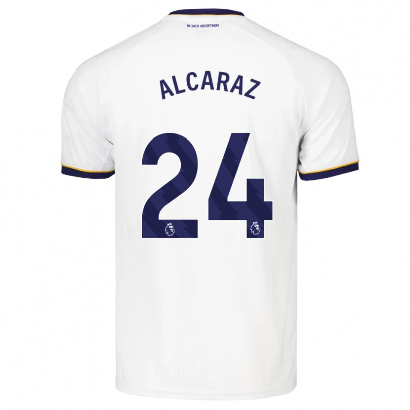 Danxen Femme Maillot Carlos Alcaraz #24 Midnightblue Blanc Jaune Tenues Extérieur 2026/27 T-Shirt
