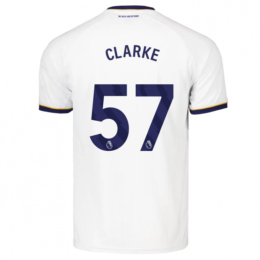 Danxen Femme Maillot Justin Clarke #57 Midnightblue Blanc Jaune Tenues Extérieur 2026/27 T-Shirt