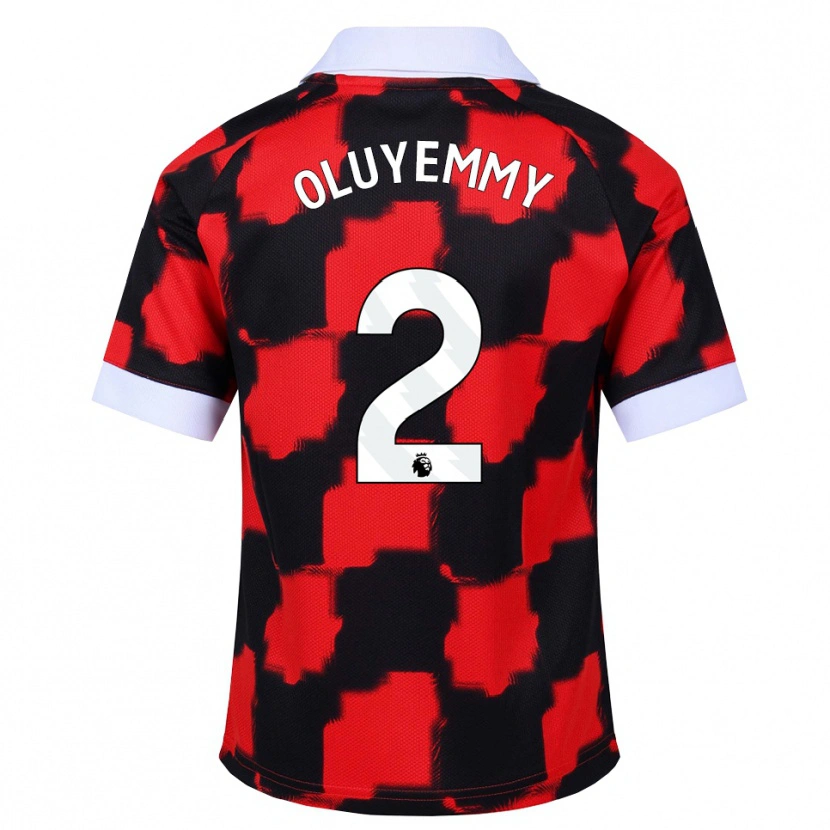 Danxen Femme Maillot Benjamin Oluyemmy #2 Rouge Blanc Noir Tenues Extérieur 2026/27 T-Shirt