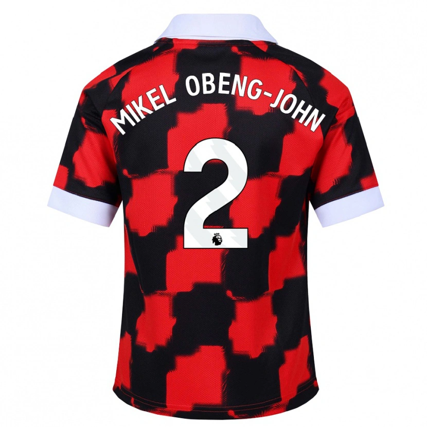 Danxen Femme Maillot Joe Mikel Obeng-John #2 Rouge Blanc Noir Tenues Extérieur 2026/27 T-Shirt