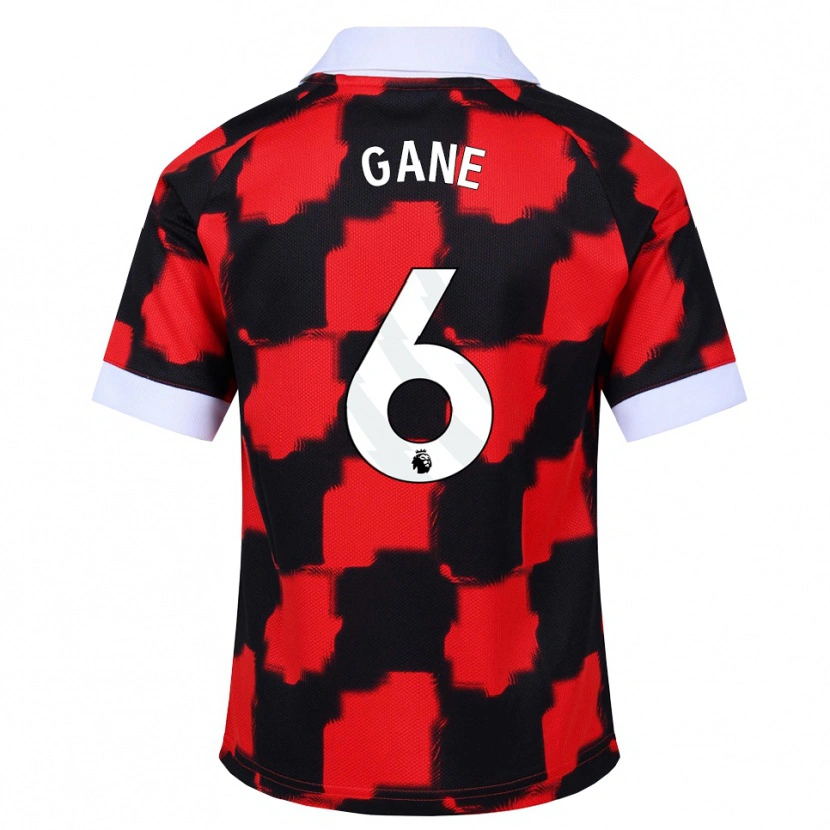 Danxen Femme Maillot Evie Gane #6 Rouge Blanc Noir Tenues Extérieur 2026/27 T-Shirt