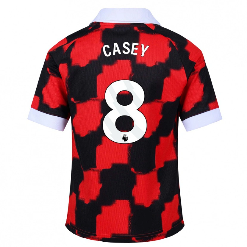 Danxen Femme Maillot Dan Casey #8 Rouge Blanc Noir Tenues Extérieur 2026/27 T-Shirt