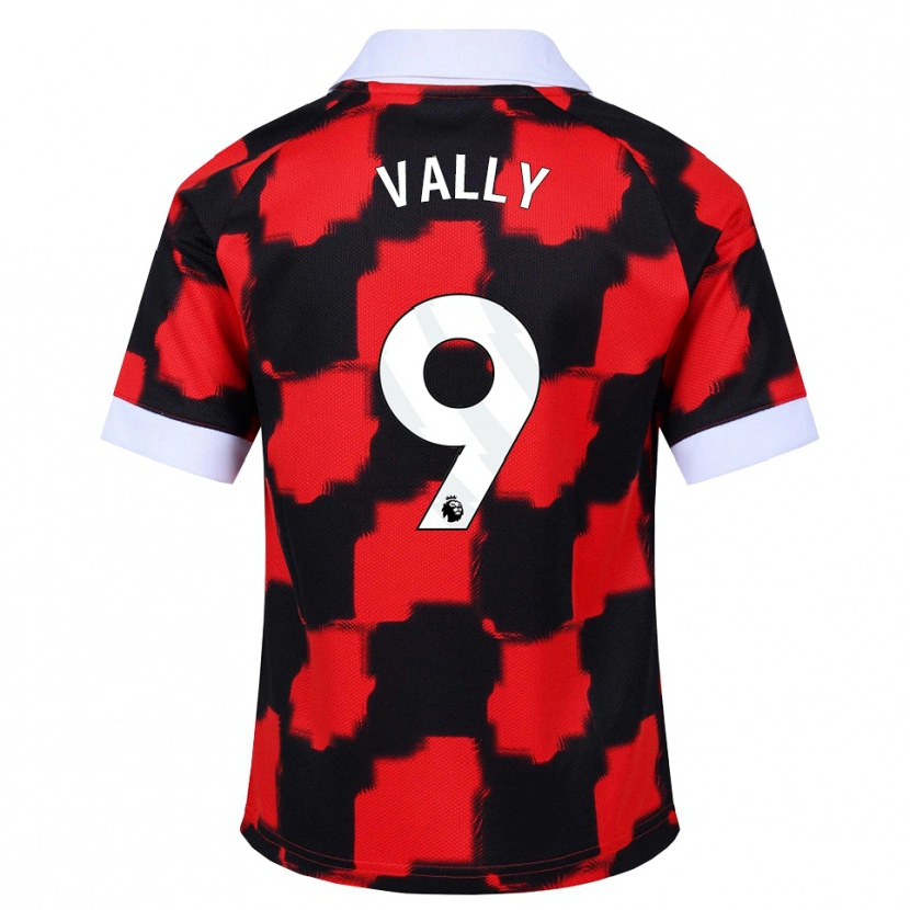 Danxen Femme Maillot Khai Vally #9 Rouge Blanc Noir Tenues Extérieur 2026/27 T-Shirt