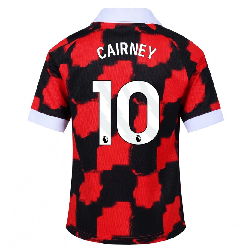 Danxen Femme Maillot Tom Cairney #10 Rouge Blanc Noir Tenues Extérieur 2026/27 T-Shirt