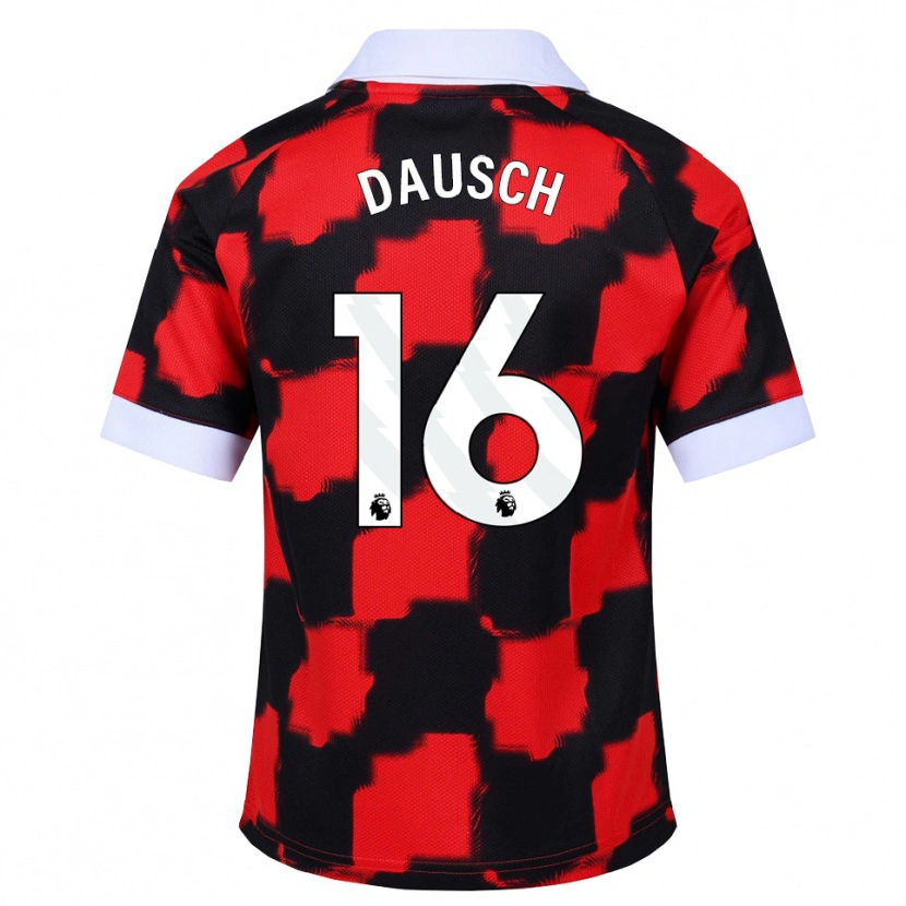 Danxen Femme Maillot Leo Dausch #16 Rouge Blanc Noir Tenues Extérieur 2026/27 T-Shirt