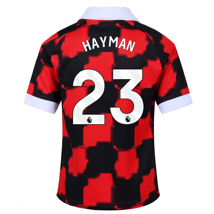 Danxen Femme Maillot Alex Hayman #23 Rouge Blanc Noir Tenues Extérieur 2026/27 T-Shirt