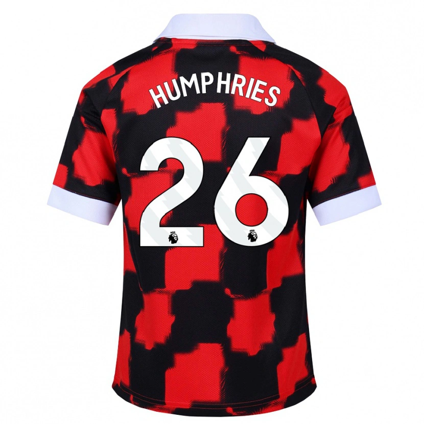 Danxen Femme Maillot Marni Humphries #26 Rouge Blanc Noir Tenues Extérieur 2026/27 T-Shirt