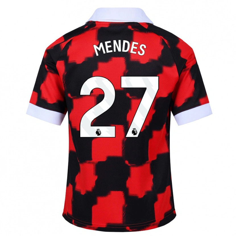 Danxen Femme Maillot Megalie Mendes #27 Rouge Blanc Noir Tenues Extérieur 2026/27 T-Shirt