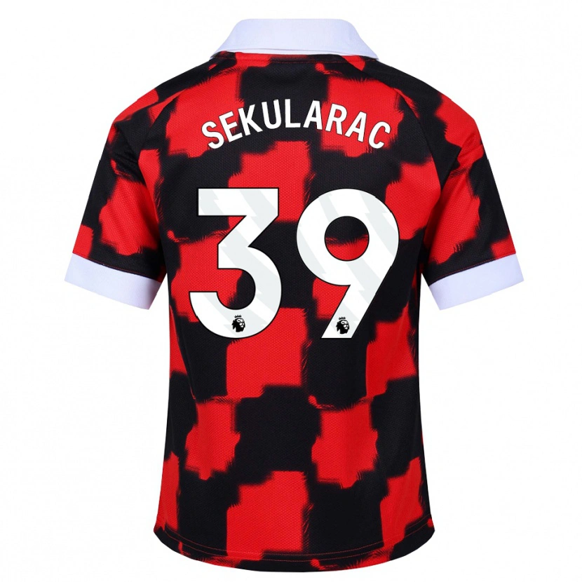 Danxen Femme Maillot Kristian Sekularac #39 Rouge Blanc Noir Tenues Extérieur 2026/27 T-Shirt