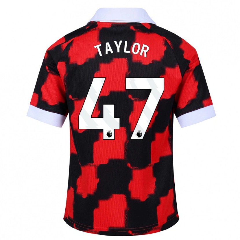 Danxen Femme Maillot Bo Taylor #47 Rouge Blanc Noir Tenues Extérieur 2026/27 T-Shirt