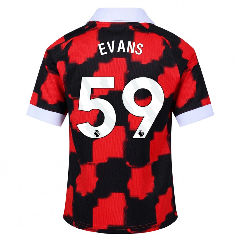 Danxen Femme Maillot Aidan Evans #59 Rouge Blanc Noir Tenues Extérieur 2026/27 T-Shirt