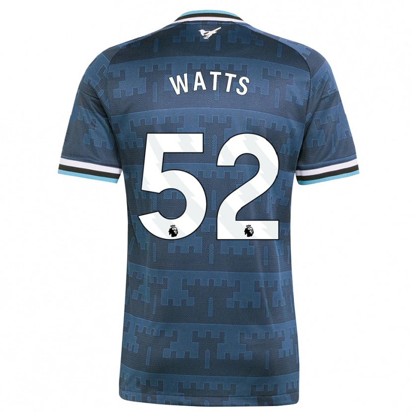 Danxen Femme Maillot Logan Watts #52 Jaune Noir Bleu Tenues Extérieur 2026/27 T-Shirt