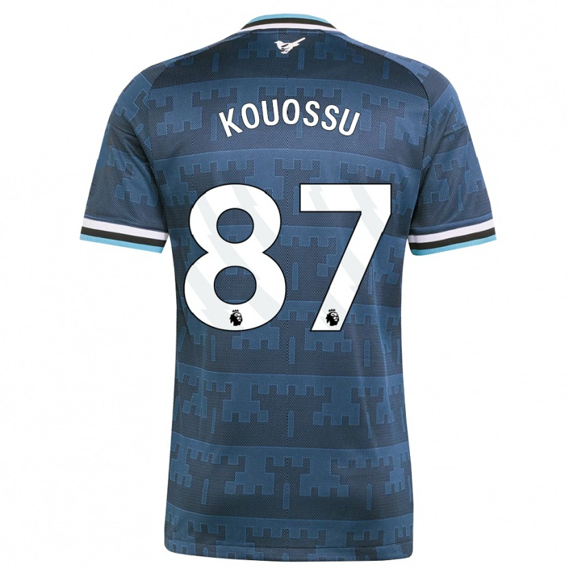 Danxen Femme Maillot Jayden Kouossu #87 Jaune Noir Bleu Tenues Extérieur 2026/27 T-Shirt