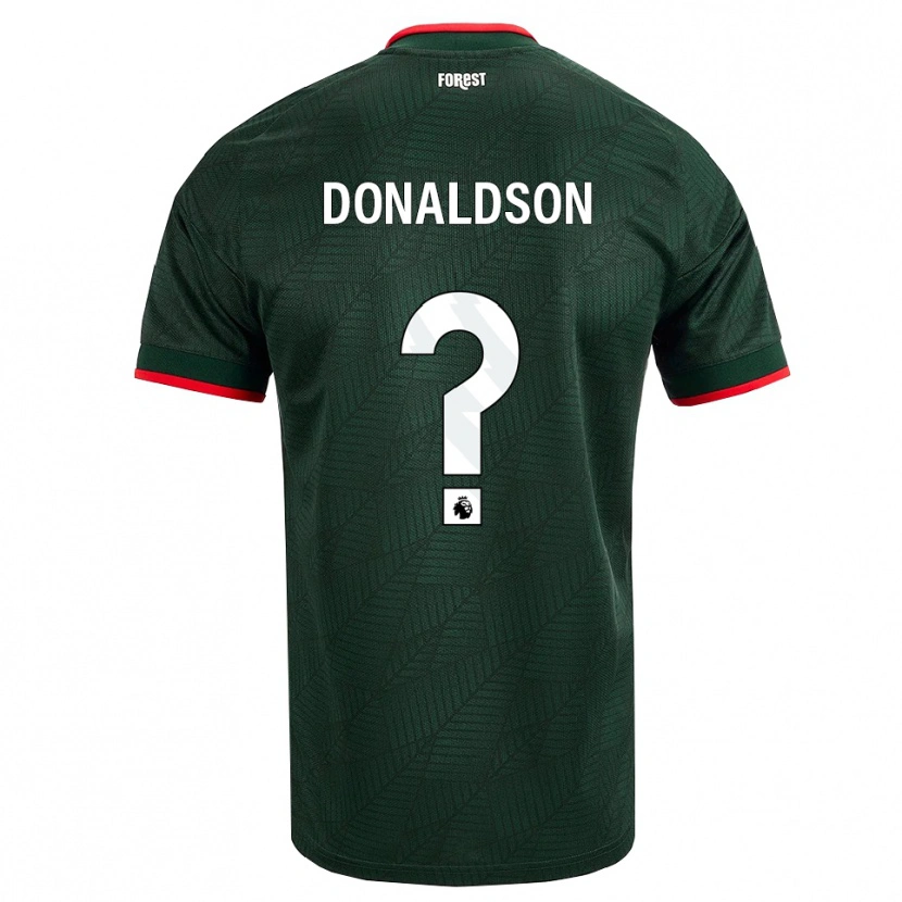 Danxen Femme Maillot Mason Donaldson #0 Vert Foncé Rouge Tenues Extérieur 2026/27 T-Shirt