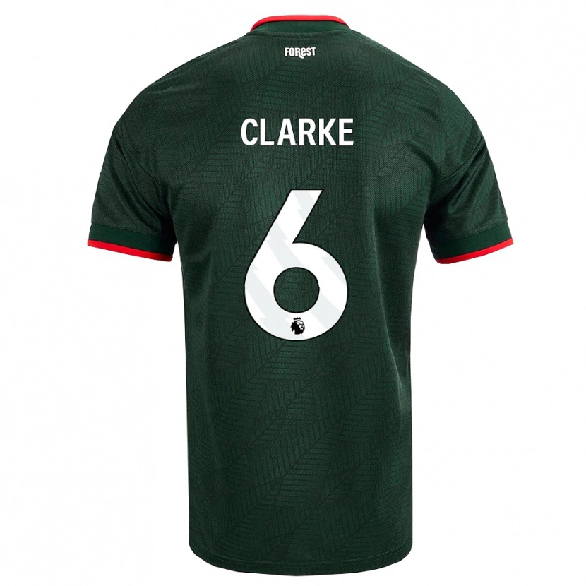 Danxen Femme Maillot Kristian Clarke #6 Vert Foncé Rouge Tenues Extérieur 2026/27 T-Shirt