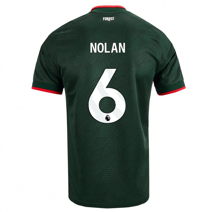 Danxen Femme Maillot Sonny Nolan #6 Vert Foncé Rouge Tenues Extérieur 2026/27 T-Shirt