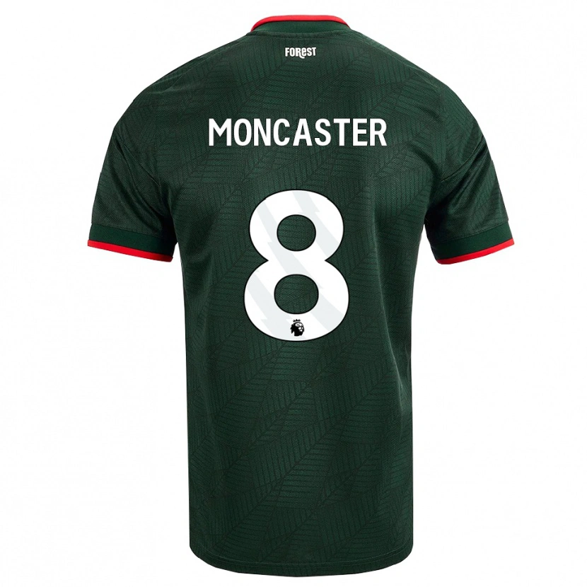 Danxen Femme Maillot Mai Moncaster #8 Vert Foncé Rouge Tenues Extérieur 2026/27 T-Shirt