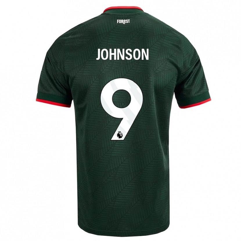 Danxen Femme Maillot Melissa Johnson #9 Vert Foncé Rouge Tenues Extérieur 2026/27 T-Shirt