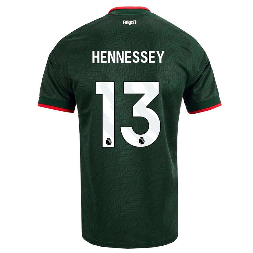 Danxen Femme Maillot Wayne Hennessey #13 Vert Foncé Rouge Tenues Extérieur 2026/27 T-Shirt
