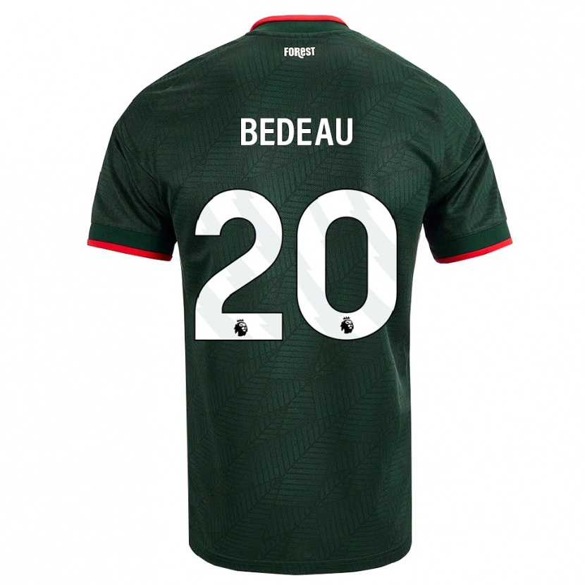 Danxen Femme Maillot Naomi Bedeau #20 Vert Foncé Rouge Tenues Extérieur 2026/27 T-Shirt
