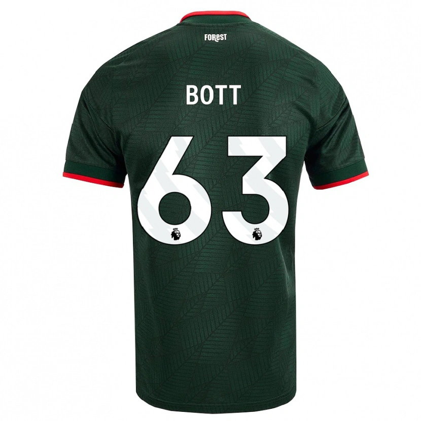 Danxen Femme Maillot Aaron Bott #63 Vert Foncé Rouge Tenues Extérieur 2026/27 T-Shirt