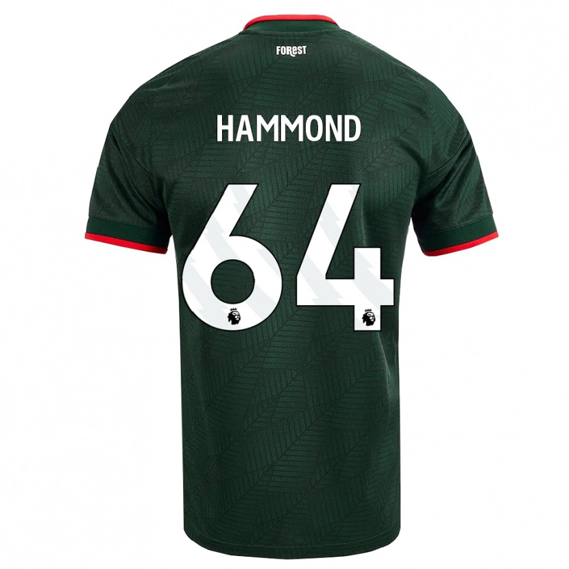 Danxen Femme Maillot Ben Hammond #64 Vert Foncé Rouge Tenues Extérieur 2026/27 T-Shirt