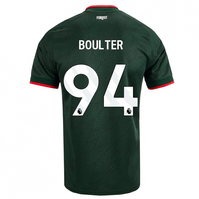 Danxen Femme Maillot Evan Boulter #94 Vert Foncé Rouge Tenues Extérieur 2026/27 T-Shirt