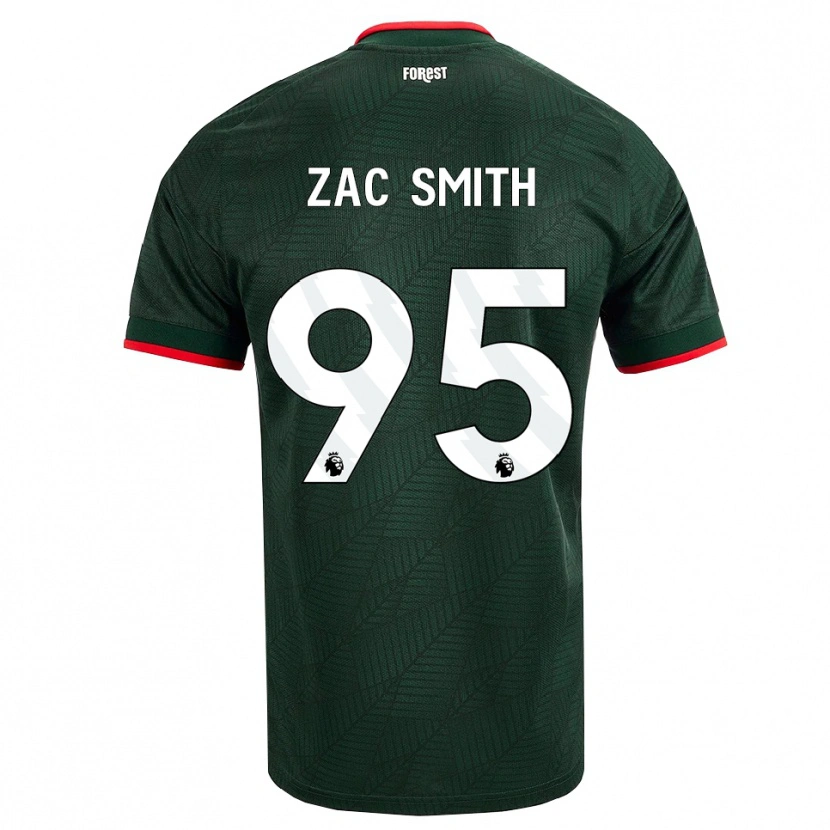 Danxen Femme Maillot Zac Smith #95 Vert Foncé Rouge Tenues Extérieur 2026/27 T-Shirt