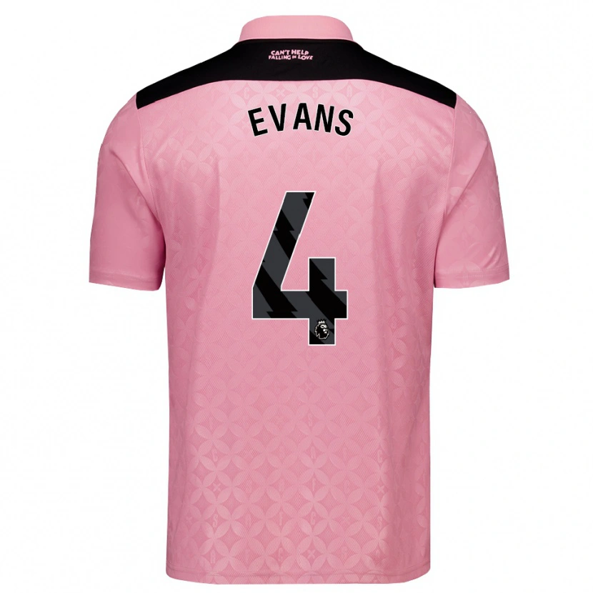 Danxen Femme Maillot Corry Evans #4 Lightpink Noir Tenues Extérieur 2026/27 T-Shirt