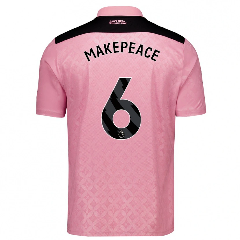 Danxen Femme Maillot Joe Makepeace #6 Lightpink Noir Tenues Extérieur 2026/27 T-Shirt