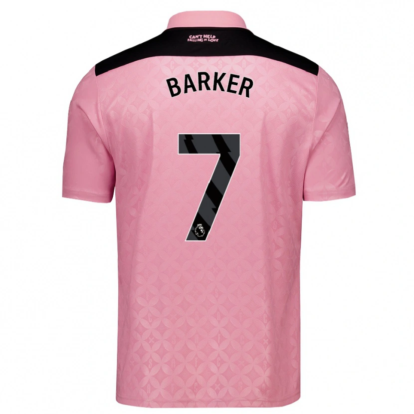 Danxen Femme Maillot James Barker #7 Lightpink Noir Tenues Extérieur 2026/27 T-Shirt