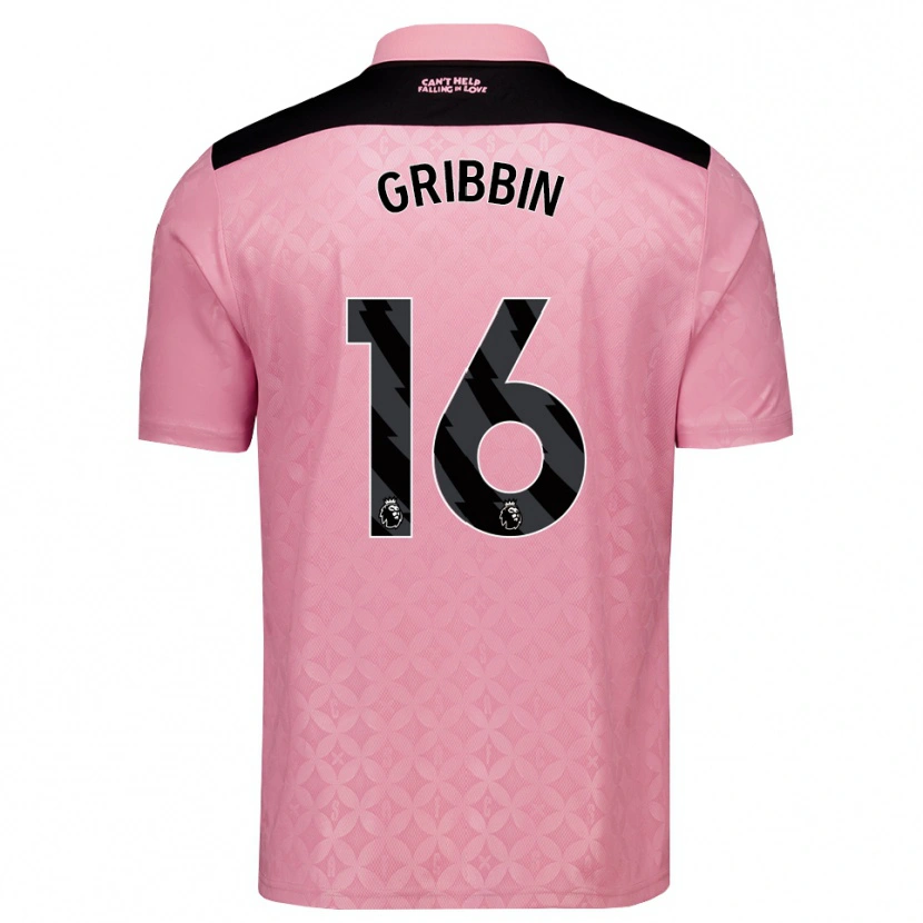 Danxen Femme Maillot Lewis Gribbin #16 Lightpink Noir Tenues Extérieur 2026/27 T-Shirt