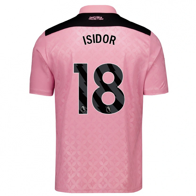 Danxen Femme Maillot Wilson Isidor #18 Lightpink Noir Tenues Extérieur 2026/27 T-Shirt